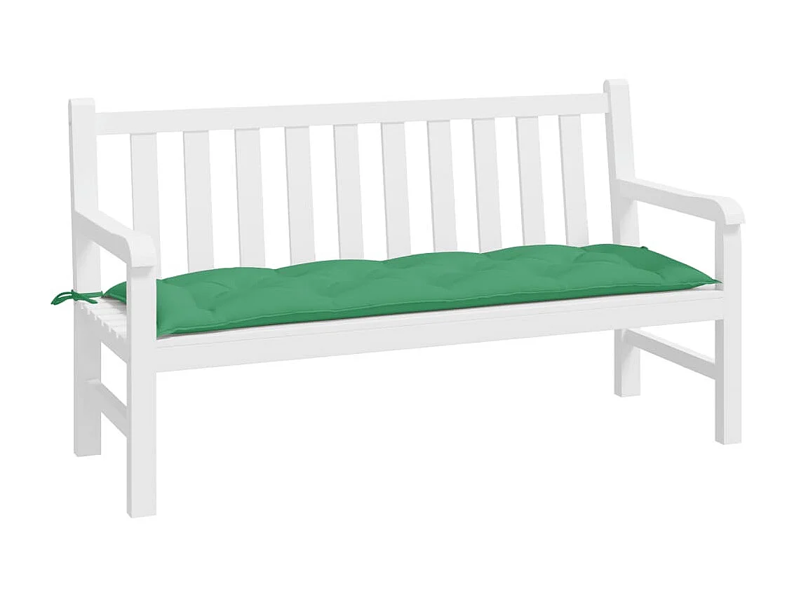 Coussin de banc de jardin vert 150x50x7 cm tissu oxford