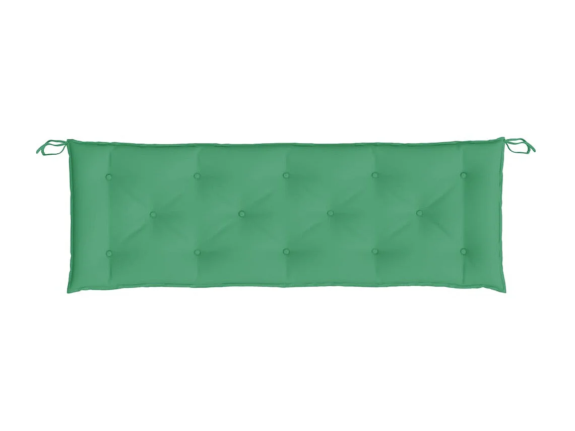 Coussin de banc de jardin vert 150x50x7 cm tissu oxford