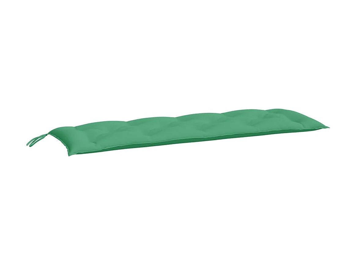 Coussin de banc de jardin vert 150x50x7 cm tissu oxford