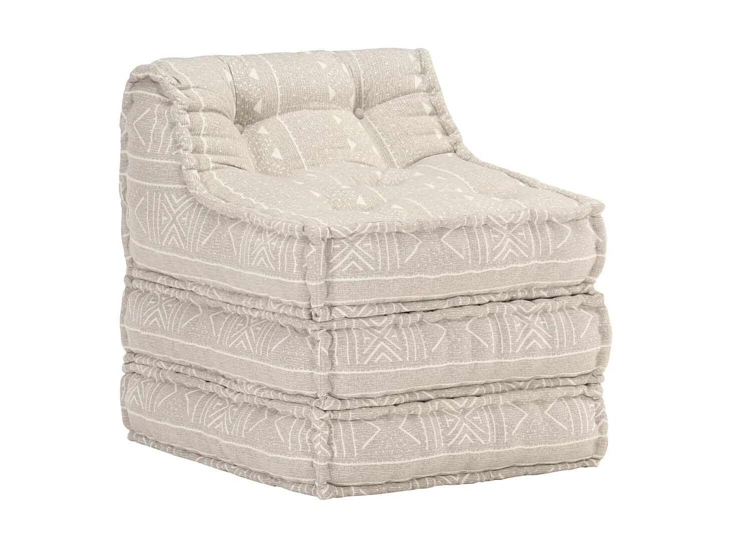 Pouf modulaire Beige Tissu