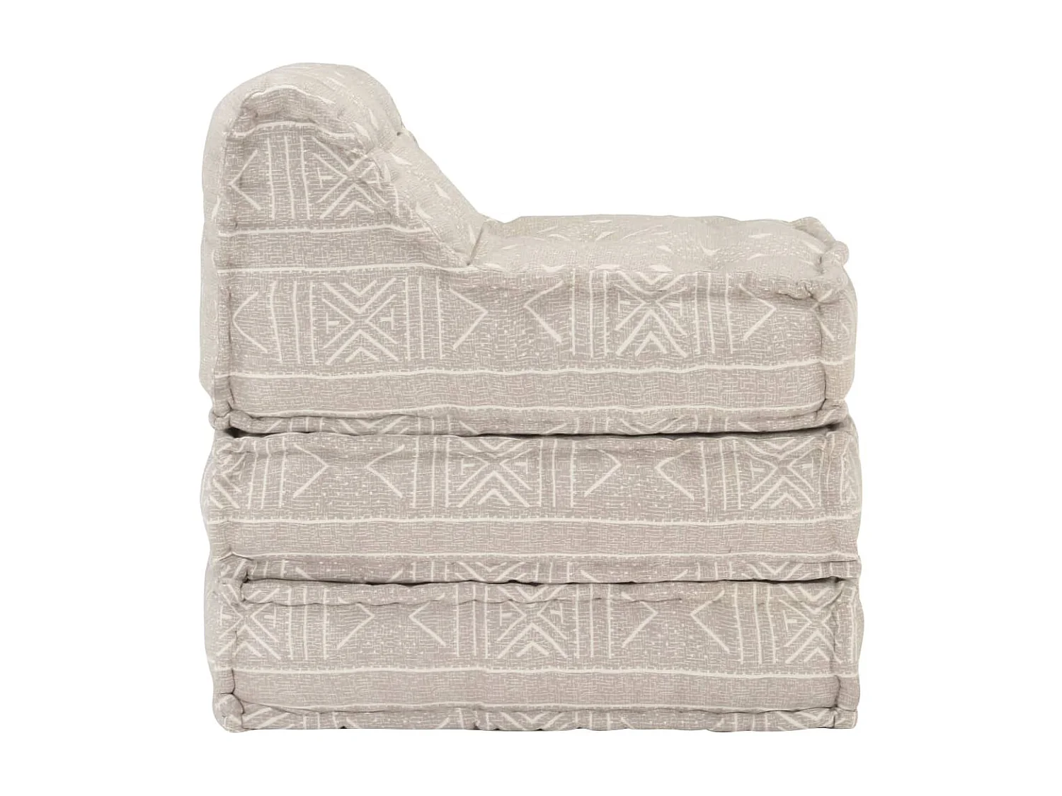 Pouf modulaire Beige Tissu