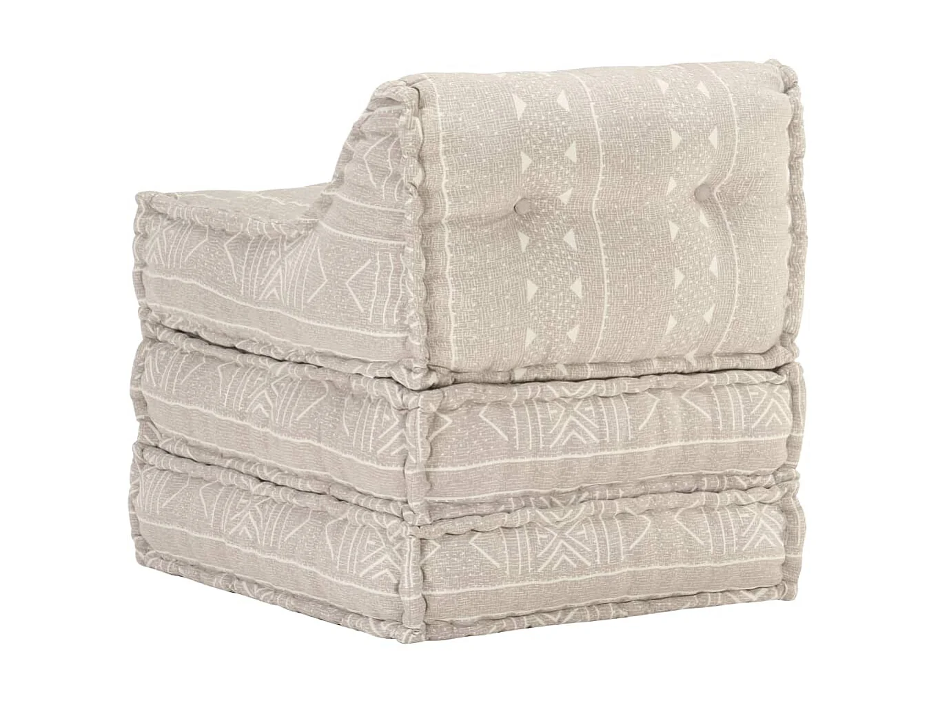 Pouf modulaire Beige Tissu