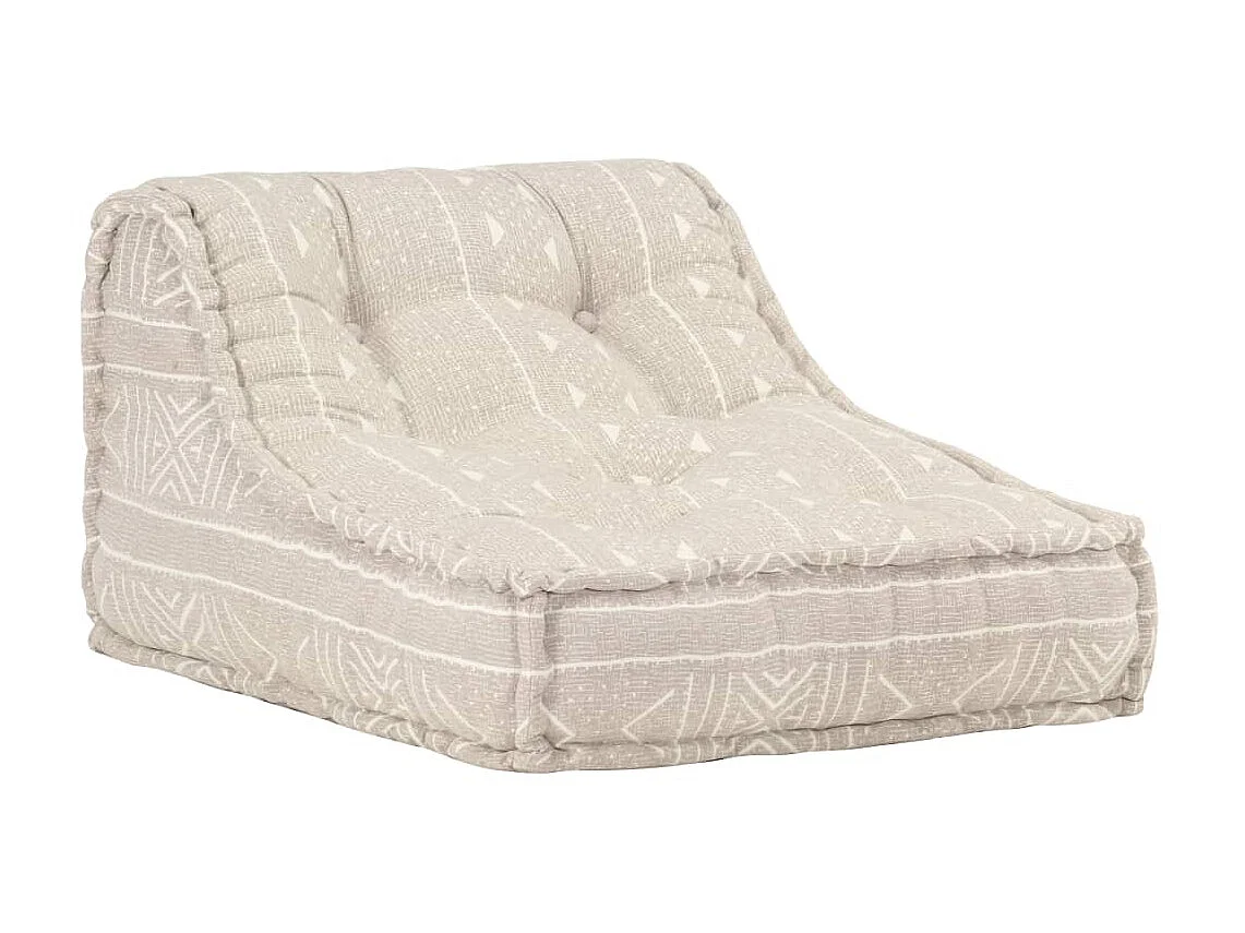 Pouf modulaire Beige Tissu