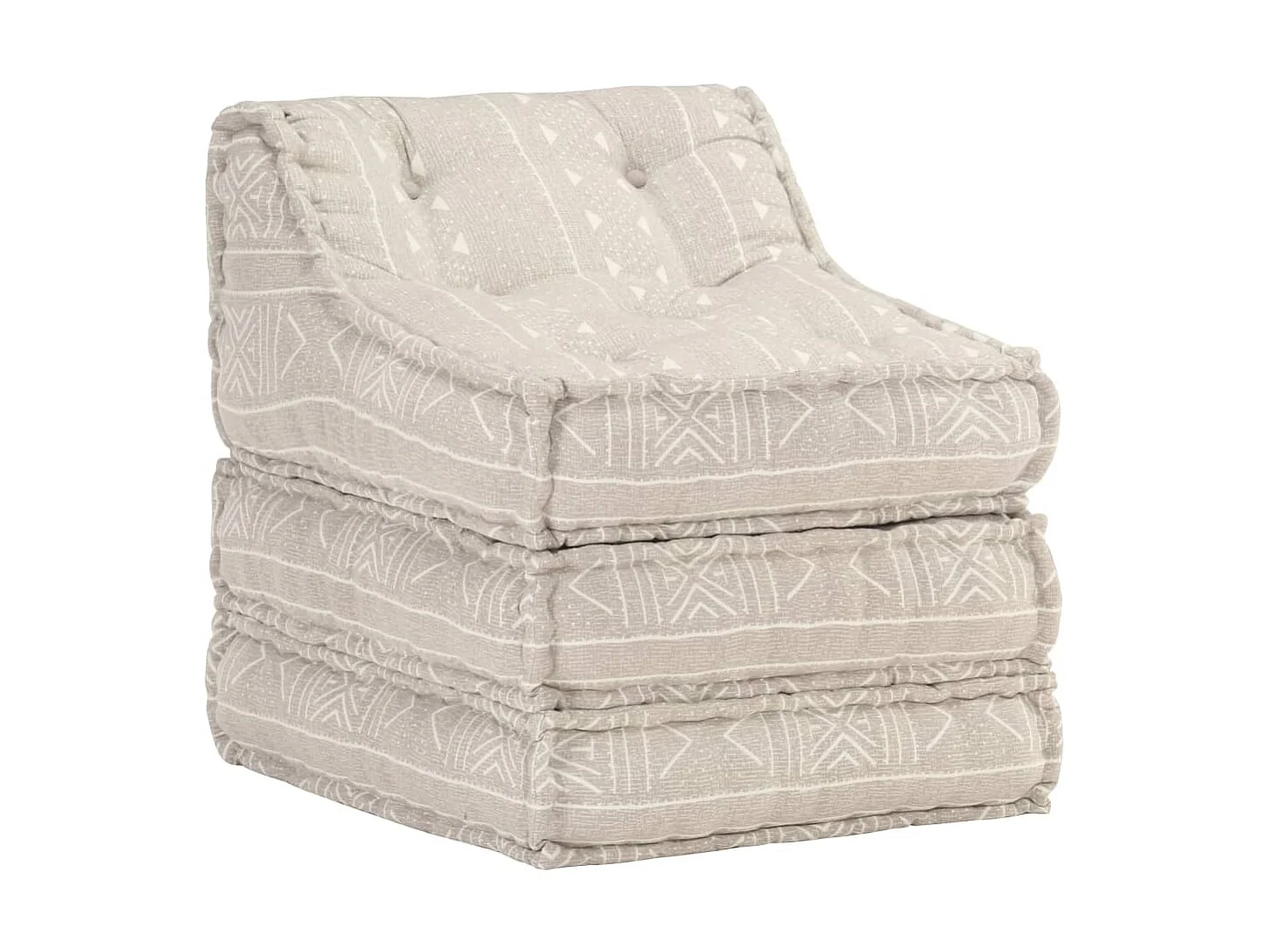 Pouf modulaire Beige Tissu