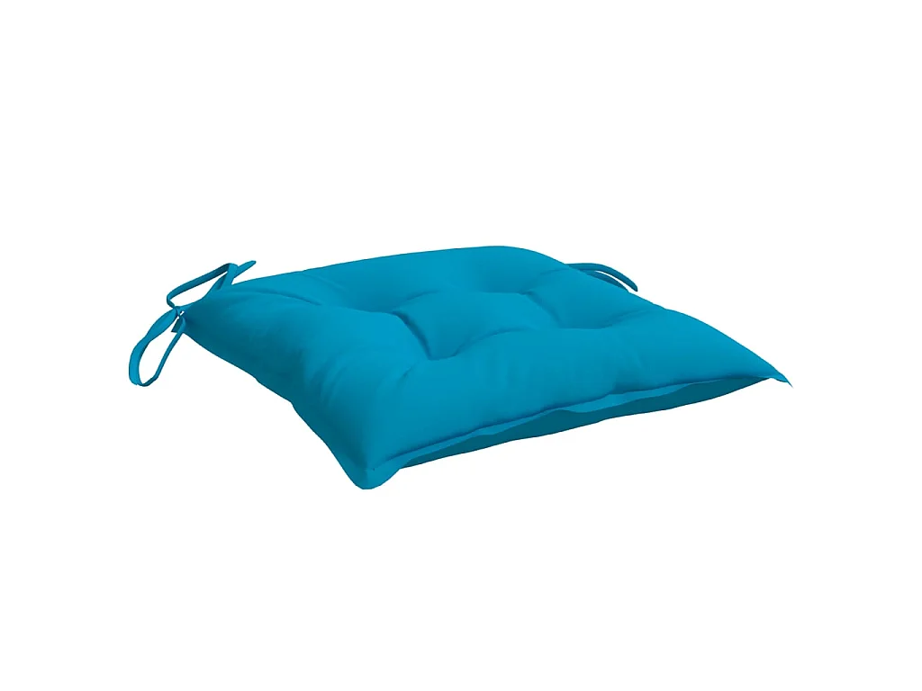 Almofadas para cadeira 2 peças tecido oxford azul claro 40x40x7 cm