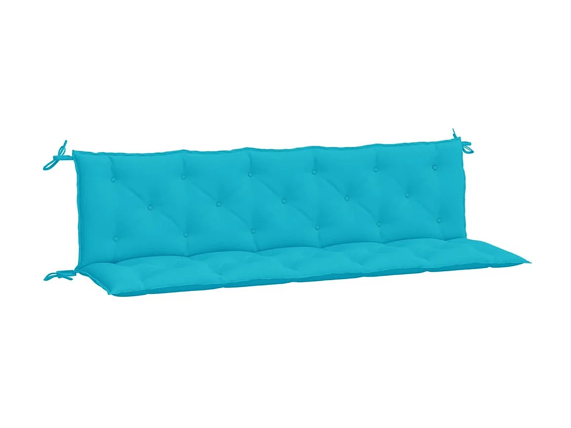 Coussins de banc de jardin 2 pcs vert tissu Oxford