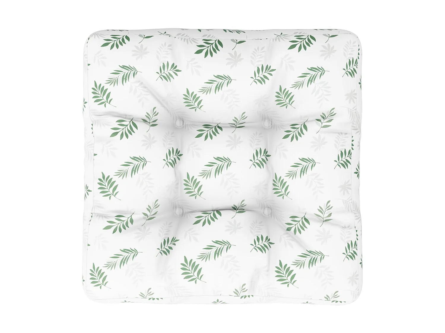 Cuscino pallet modello foglia 60x60x12 cm in tessuto