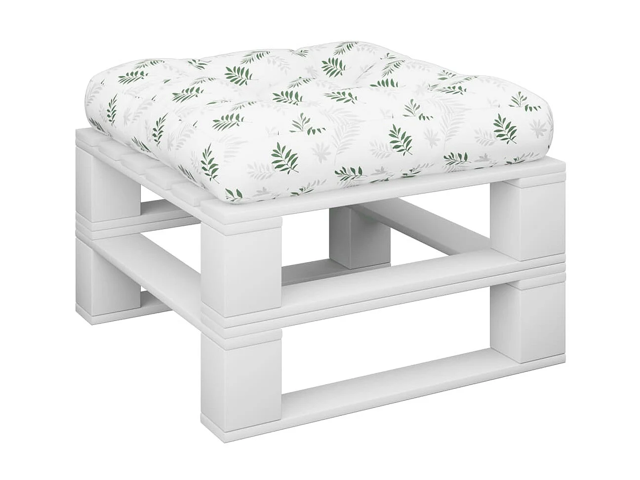 Cuscino pallet modello foglia 60x60x12 cm in tessuto