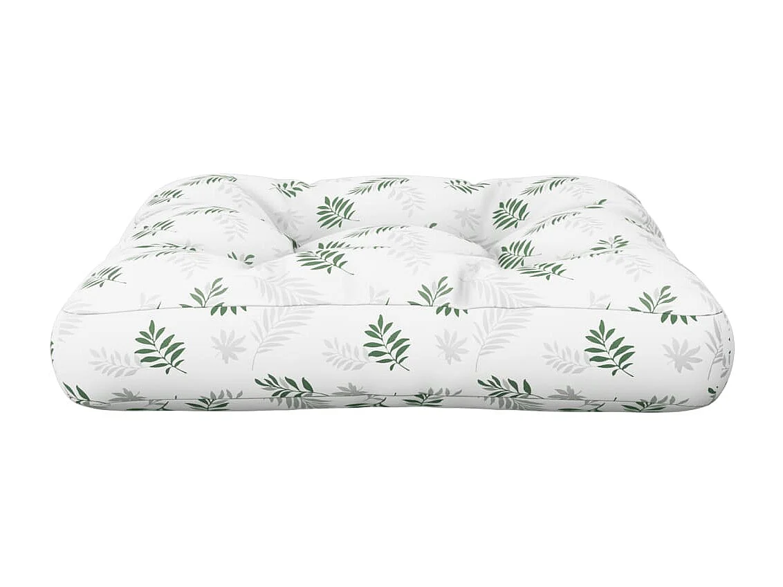 Cuscino pallet modello foglia 60x60x12 cm in tessuto