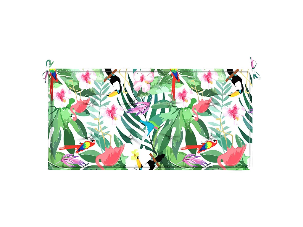 Cuscino per panca da giardino multicolore 100x50x3 cm in tessuto oxford