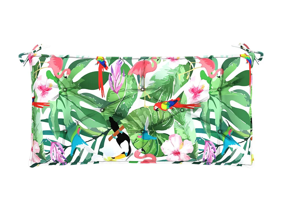 Cuscino per panca da giardino multicolore 100x50x7 cm in tessuto oxford