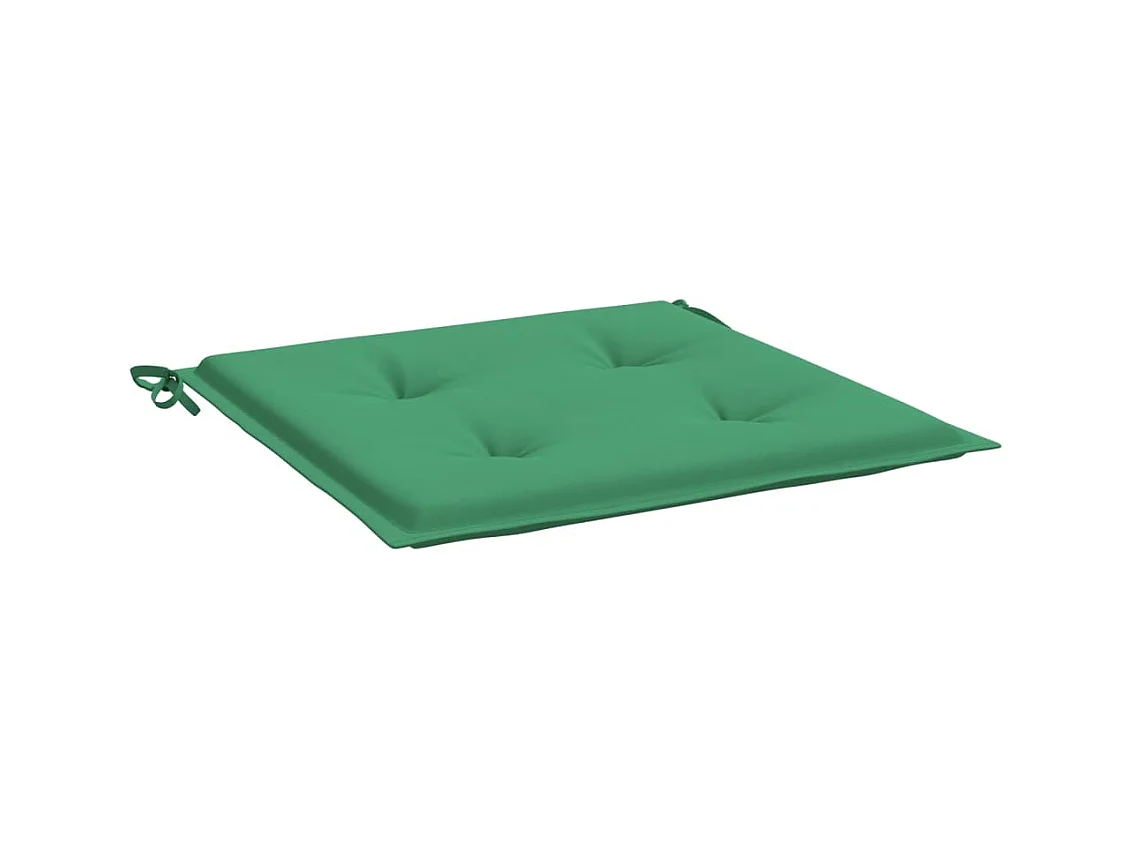 Coussins de chaise de jardin 4 pcs vert 40x40x3 cm tissu oxford