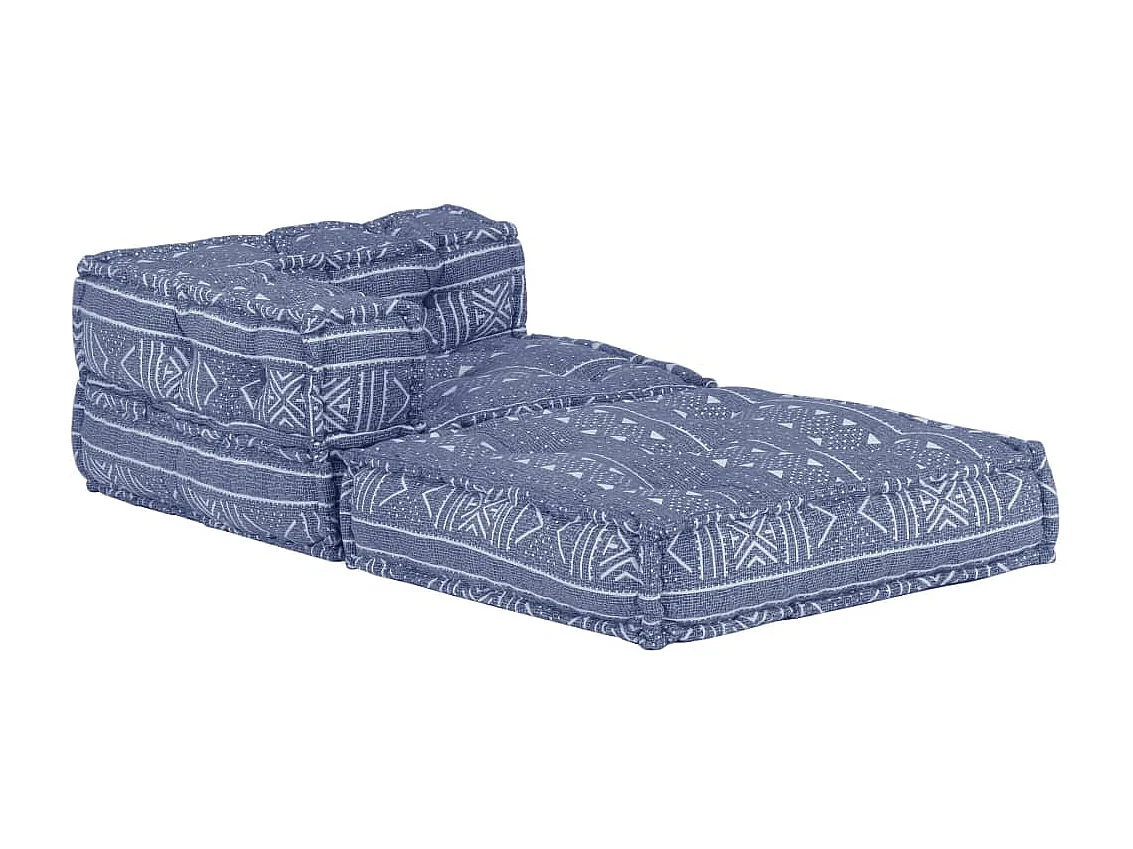 Pouf modulaire Indigo Tissu