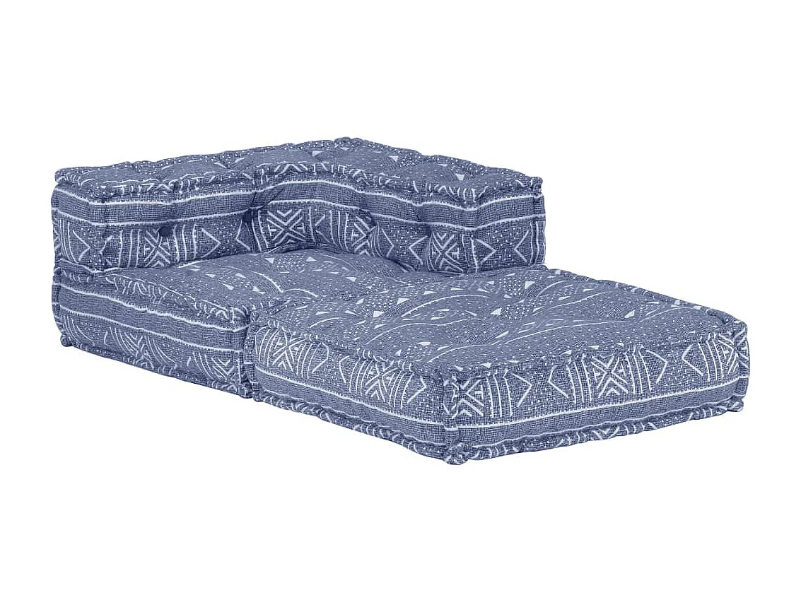 Pouf modulaire Indigo Tissu