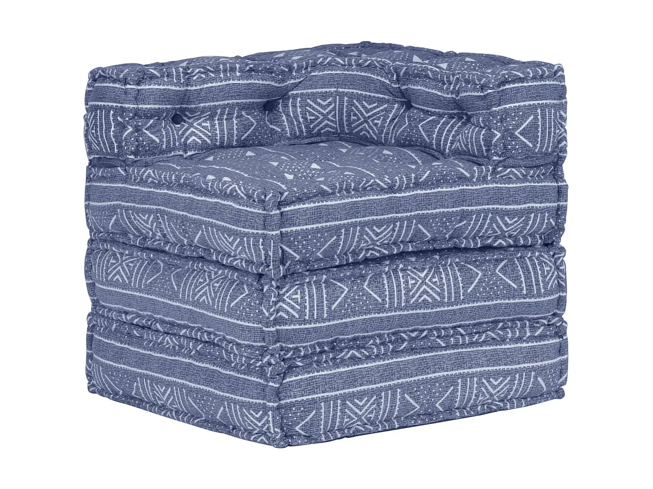 Pouf modulaire Indigo Tissu