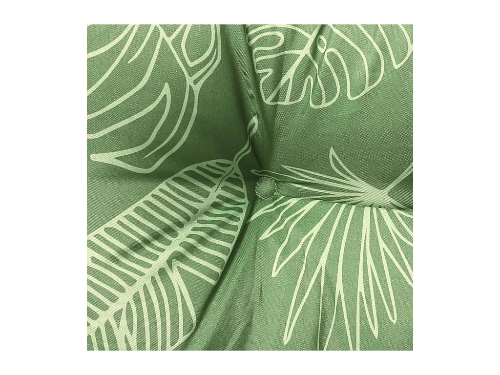 Conjunto de almofadas para banco de jardim em tecido com padrão de 2 folhas