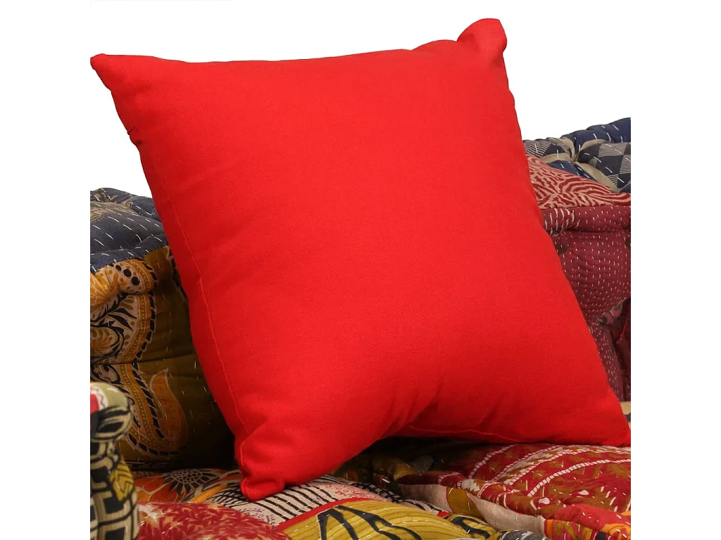 Puf modular de 2 plazas Patchwork Tela