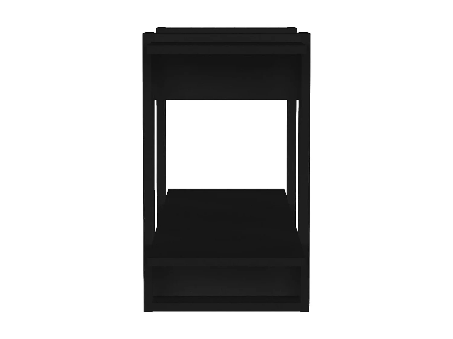 Bibliothèque/Séparateur de pièce Noir 80x30x51 cm