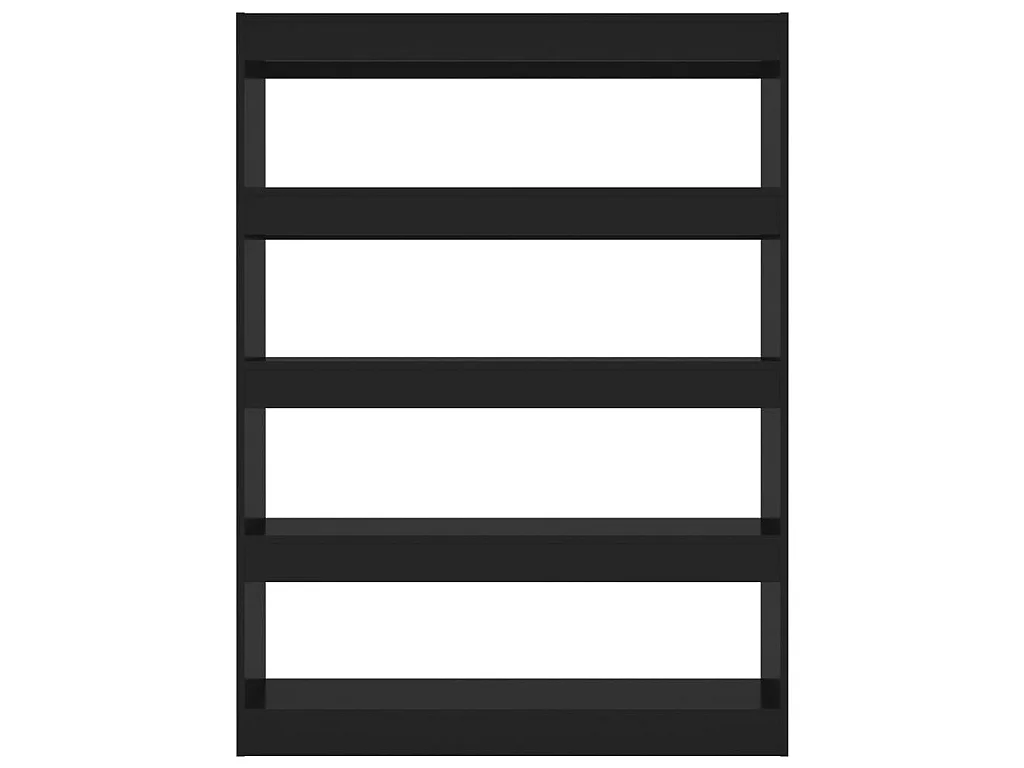 Libreria/Divisorio Nero 100x30x135 cm