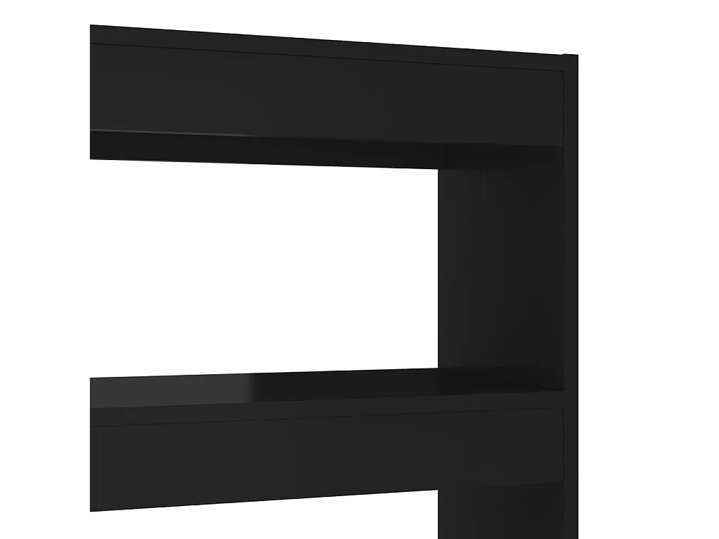 Libreria/Divisorio Nero 100x30x135 cm