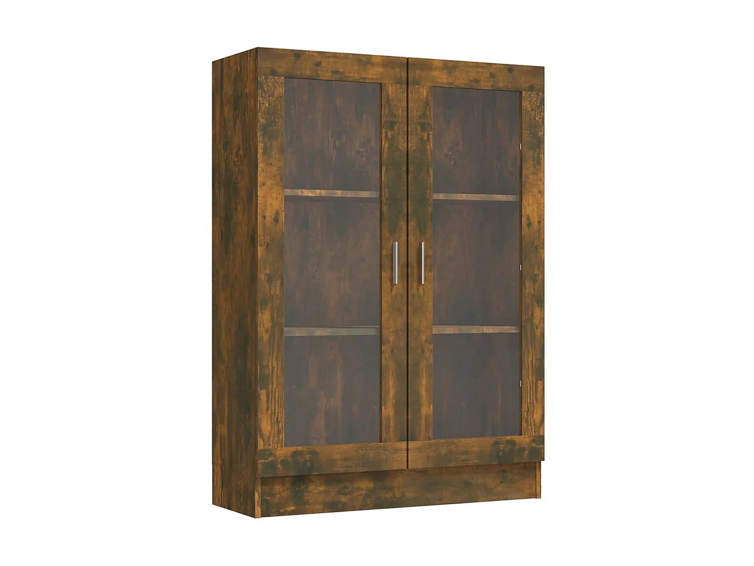 Vitrine Räuchereiche 82,5x30,5x115 cm Holzwerkstoff