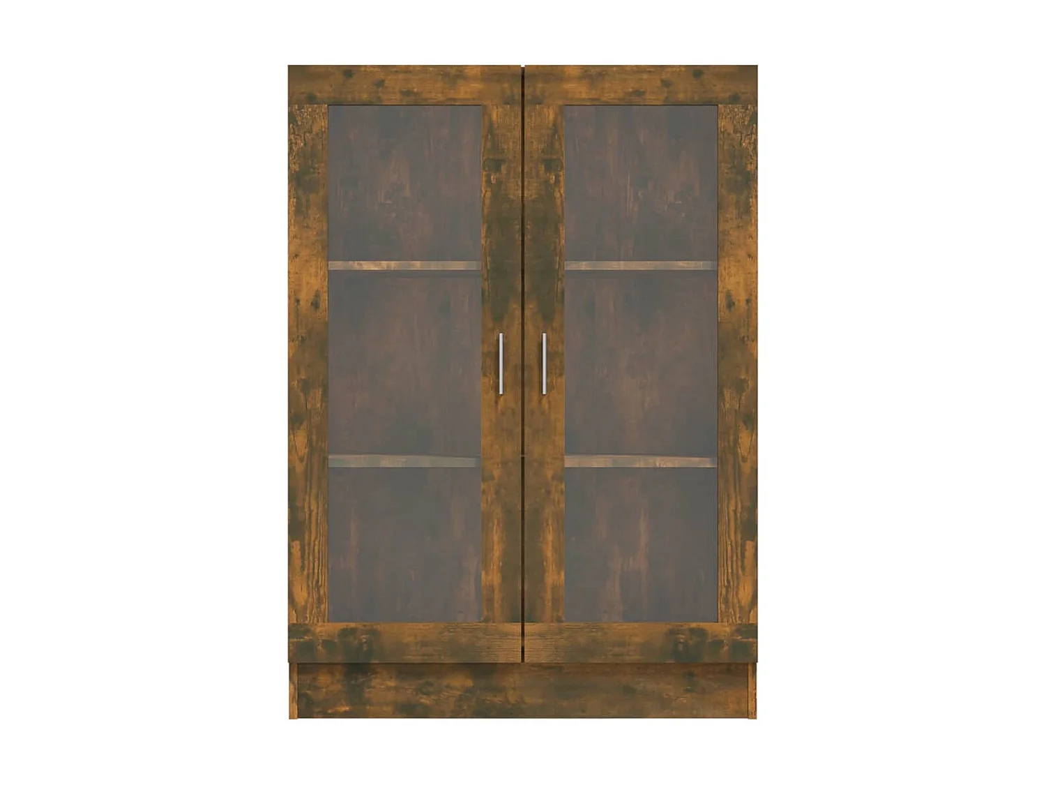 Vitrine Räuchereiche 82,5x30,5x115 cm Holzwerkstoff