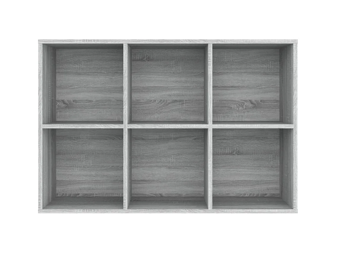 Boekenkast/dressoir Sonoma grijs 66x30x98 cm Bewerkt hout