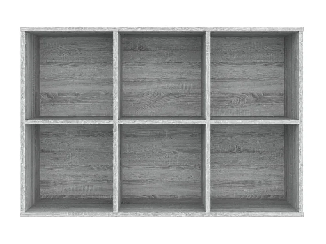 Bibliothèque/Buffet Sonoma gris 66x30x98 cm Bois d'ingénierie
