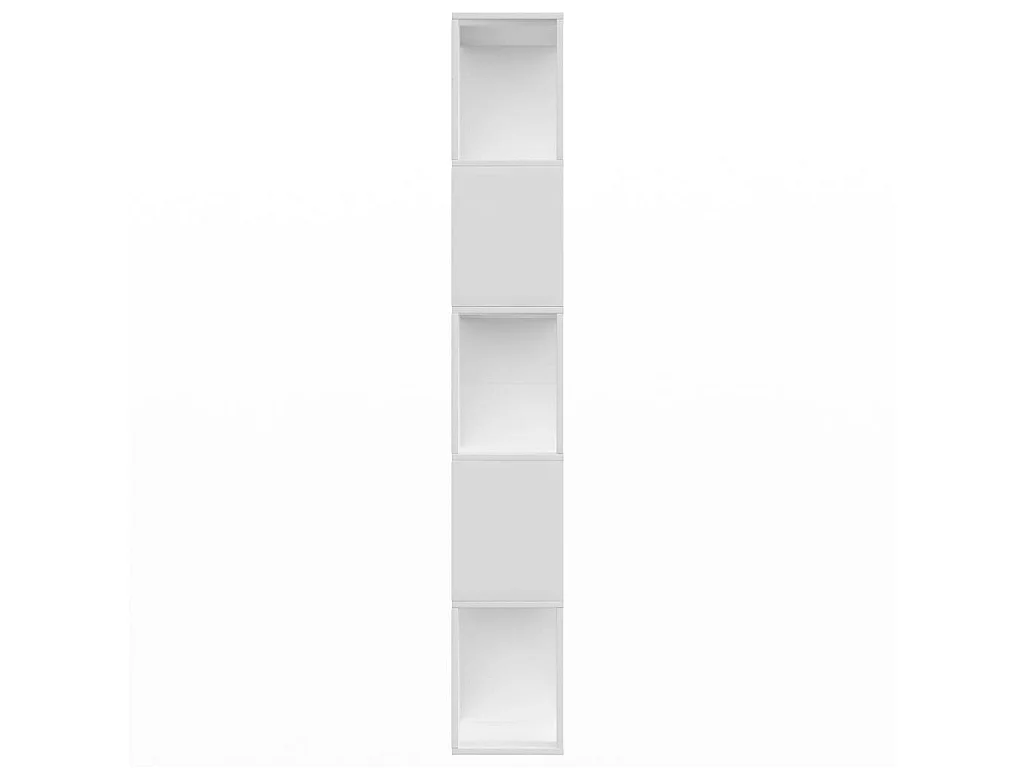 Bücherregal/Raumteiler Weiß 80x24x159 cm Spanplatte