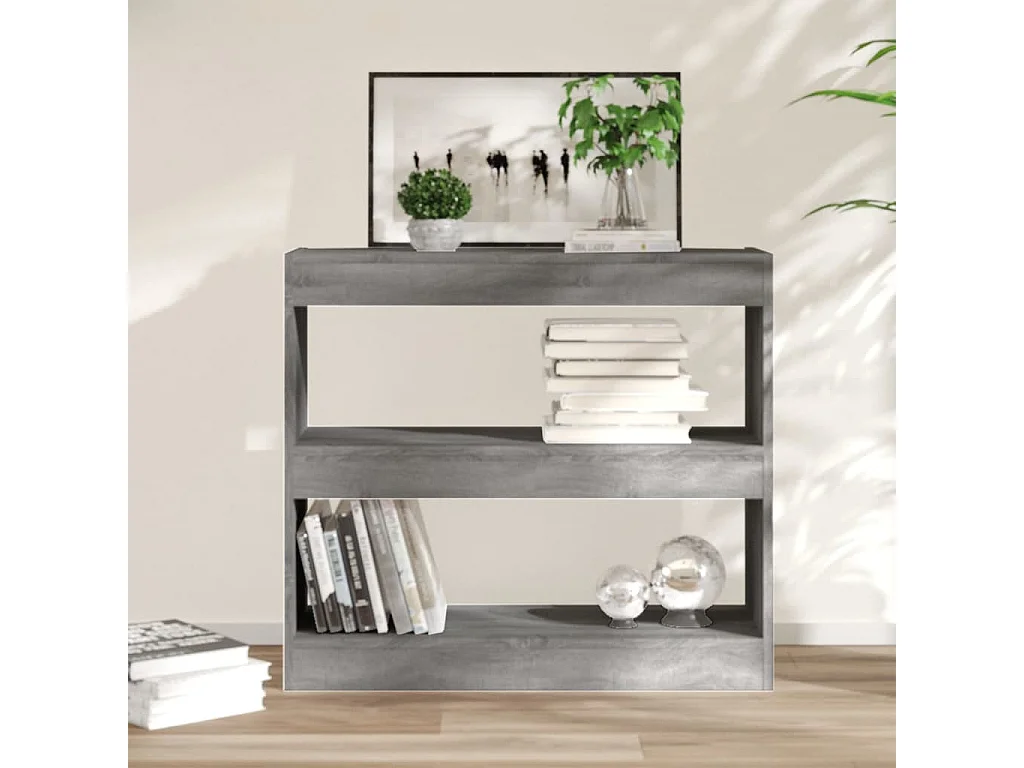 Estante/divisória Sonoma cinza 80x30x72 cm