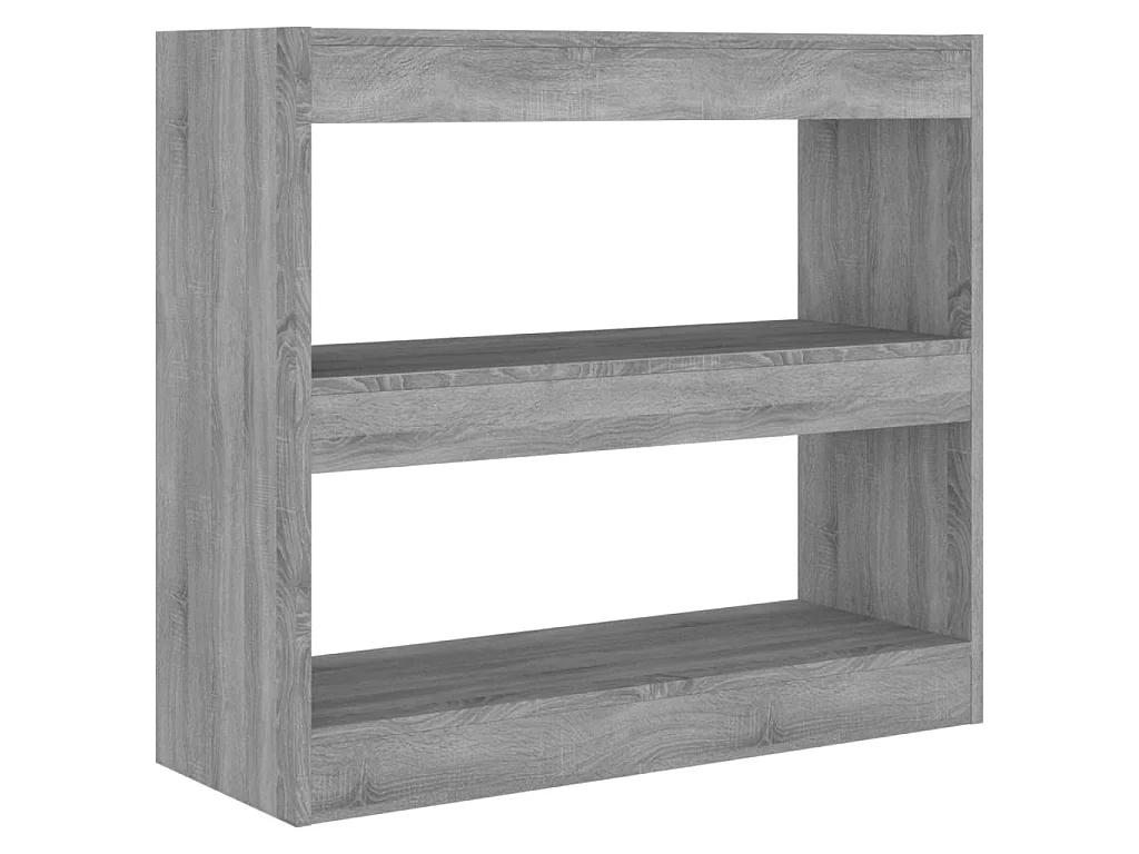 Bibliothèque/Séparateur de pièce Sonoma gris 80x30x72 cm