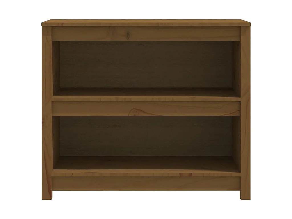 Bibliothèque Marron miel 80x35x68 cm Bois de pin massif