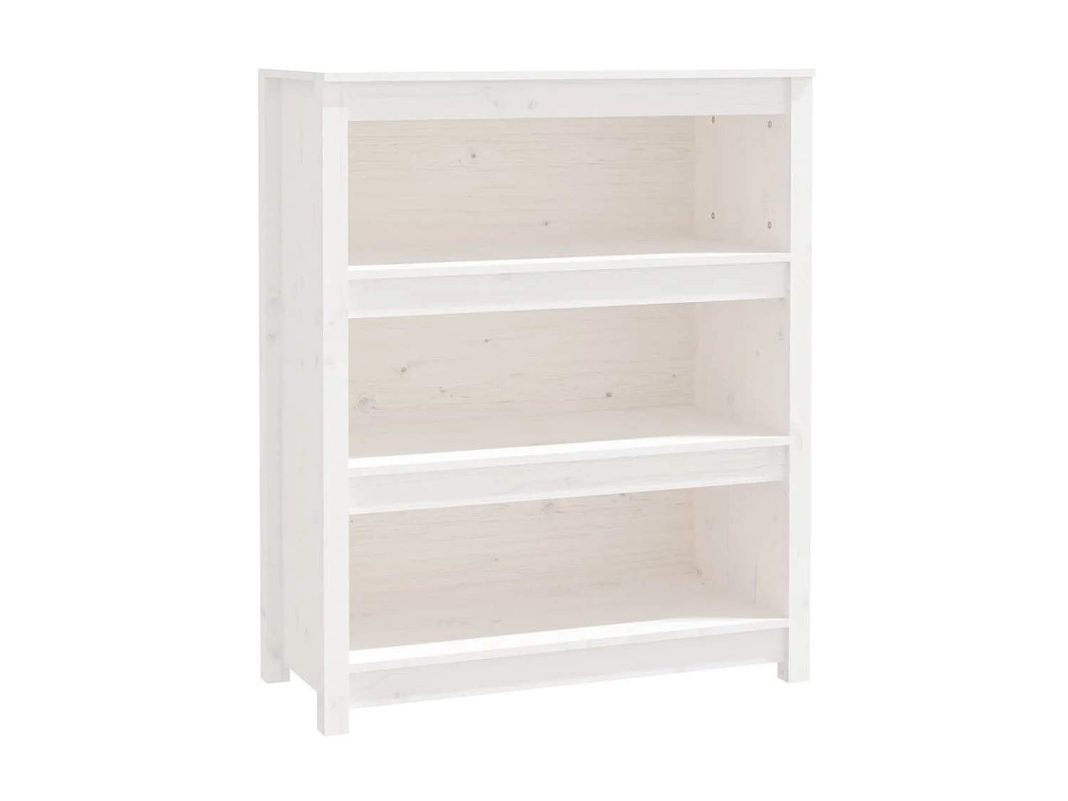 Libreria Bianca 80x35x97 cm Legno di pino massiccio