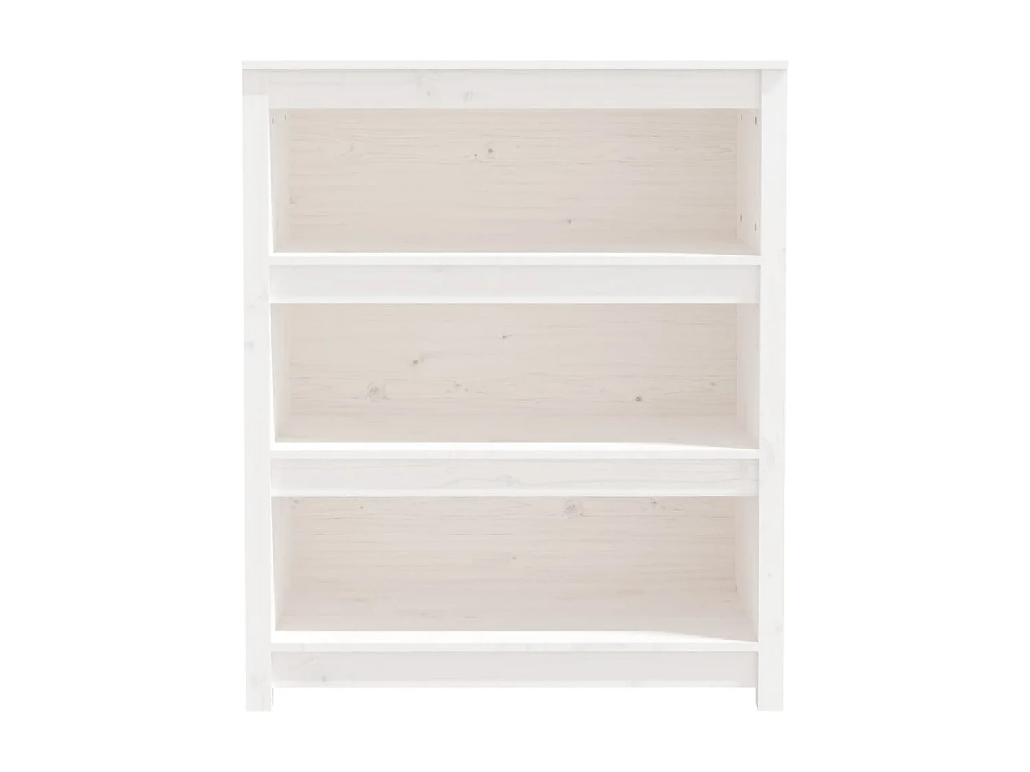 Libreria Bianca 80x35x97 cm Legno di pino massiccio