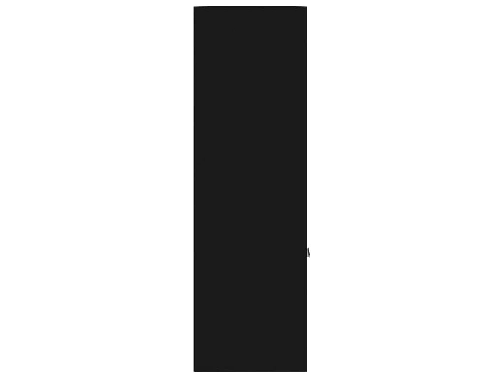 Bibliothèque Noir 98x30x98 cm Aggloméré