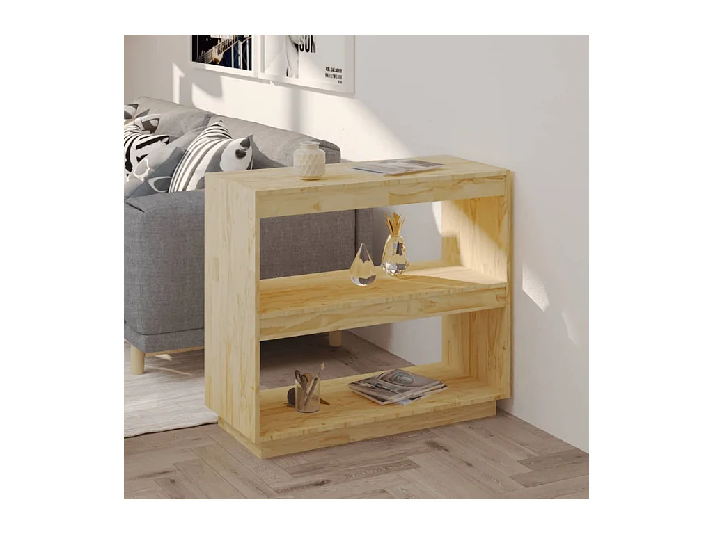 Bibliothèque 80x35x71 cm bois de pin massif