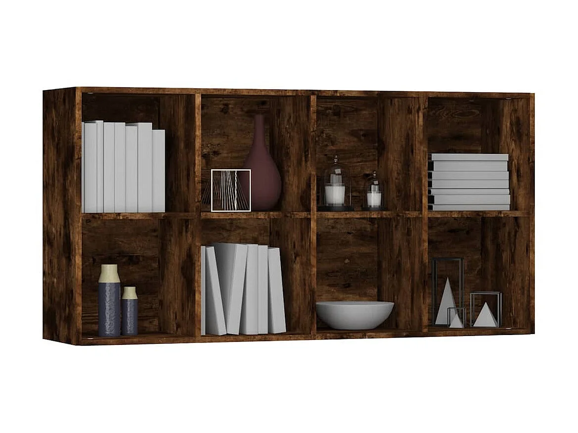 Libreria/Credenza Rovere affumicato 66x30x130 cm MDF