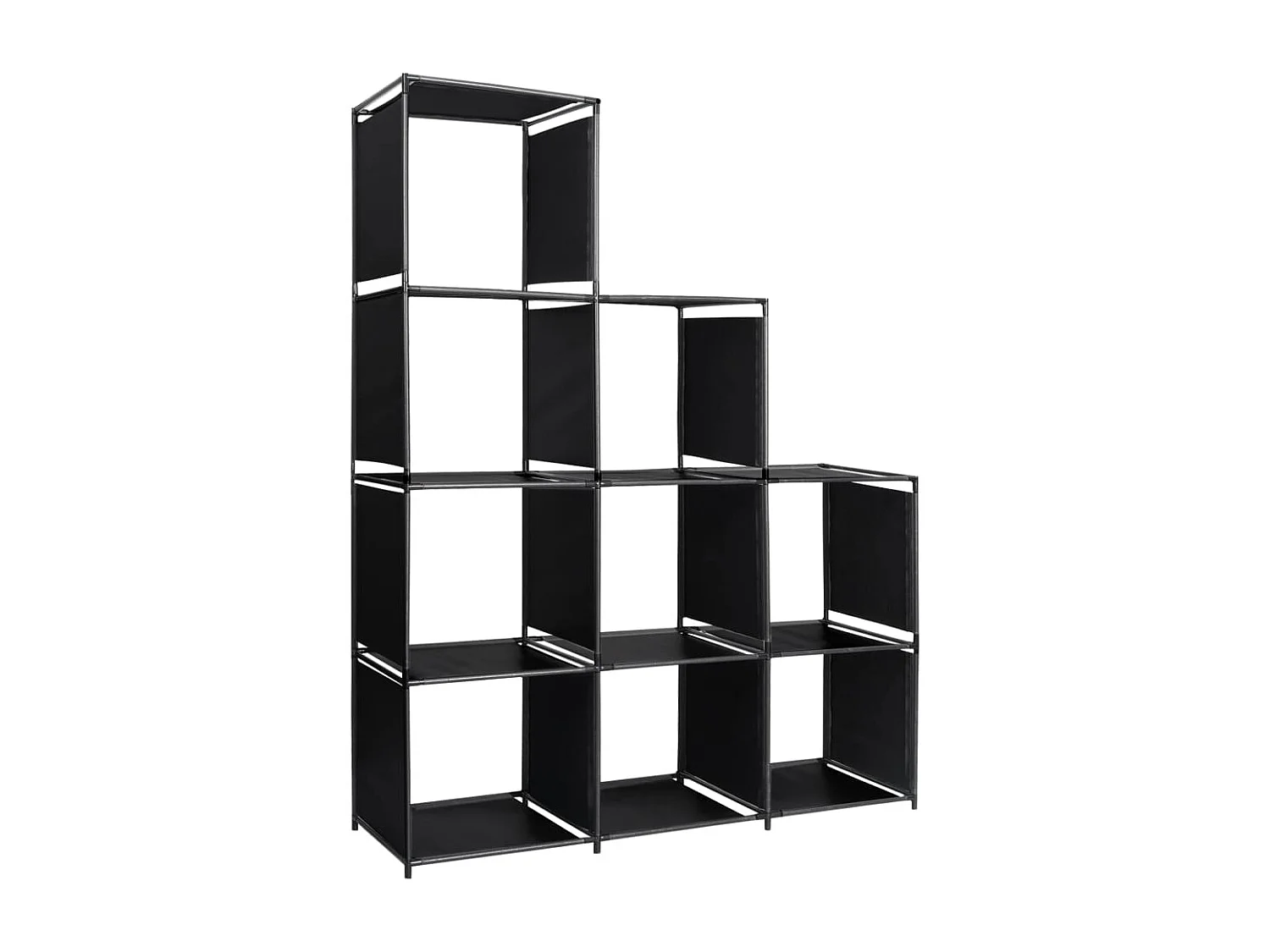 scaffale per scale espositive 130x45x170 cm Tessuto