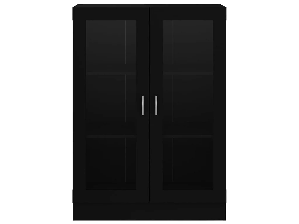 Armoire à vitrine Noir 82,5x30,5x115 cm Aggloméré