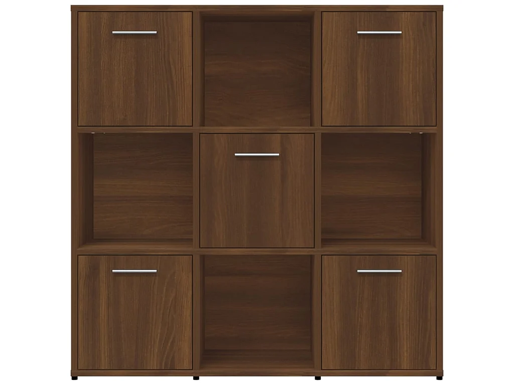 Bibliothèque Chêne marron 90x30x90 cm Bois d'ingénierie