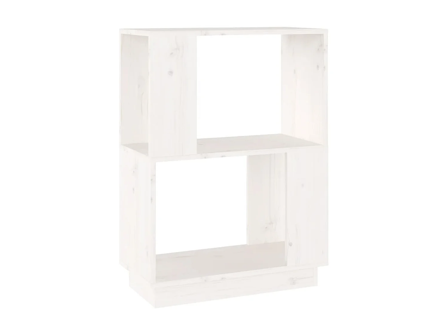 Libreria/Divisorio Bianco 51x25x70 cm Pino massiccio