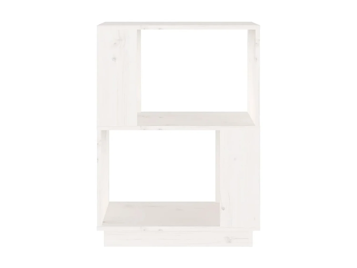 Libreria/Divisorio Bianco 51x25x70 cm Pino massiccio