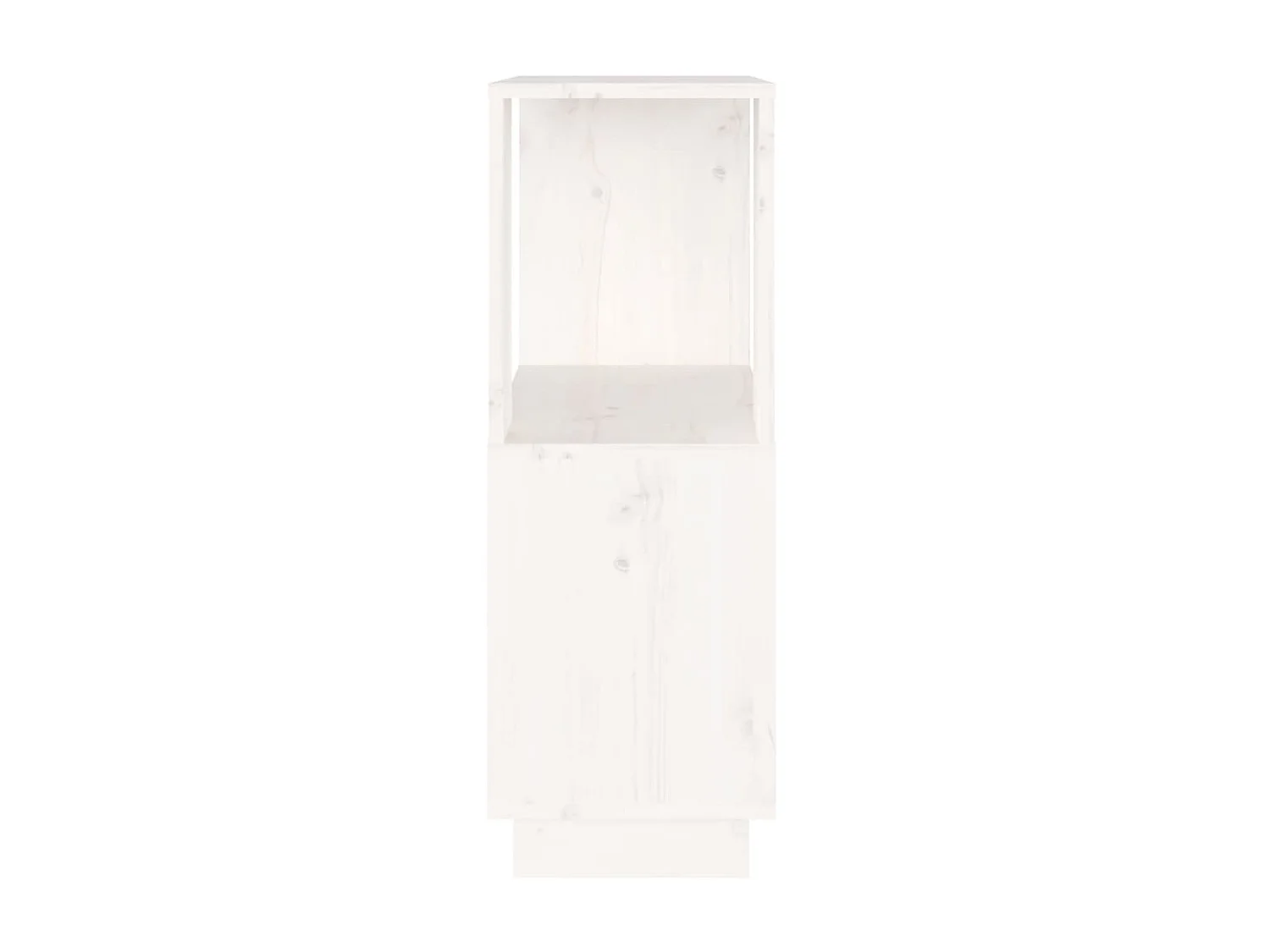 Libreria/Divisorio Bianco 51x25x70 cm Pino massiccio