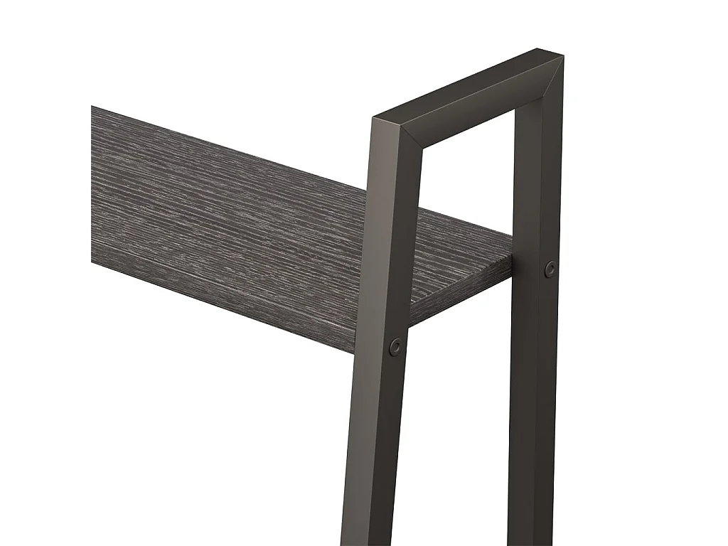 Scaffale da appoggio a 5 livelli Nero 56x35x174 cm