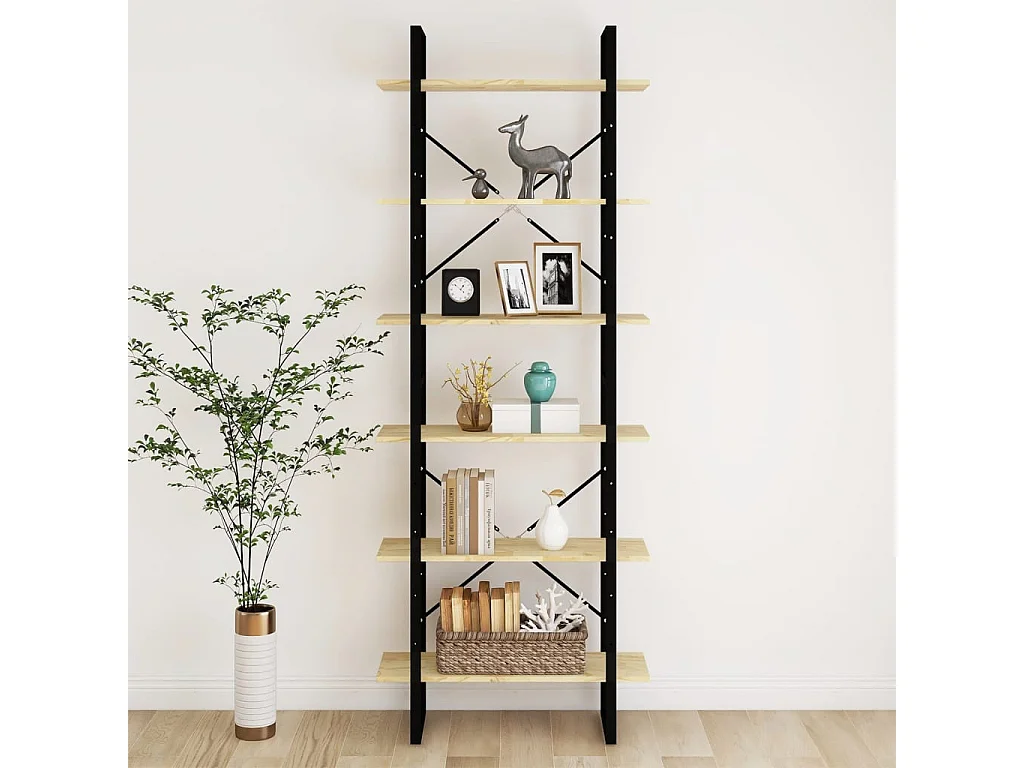 Armoire haute 80x30x210 cm Bois de pin solide