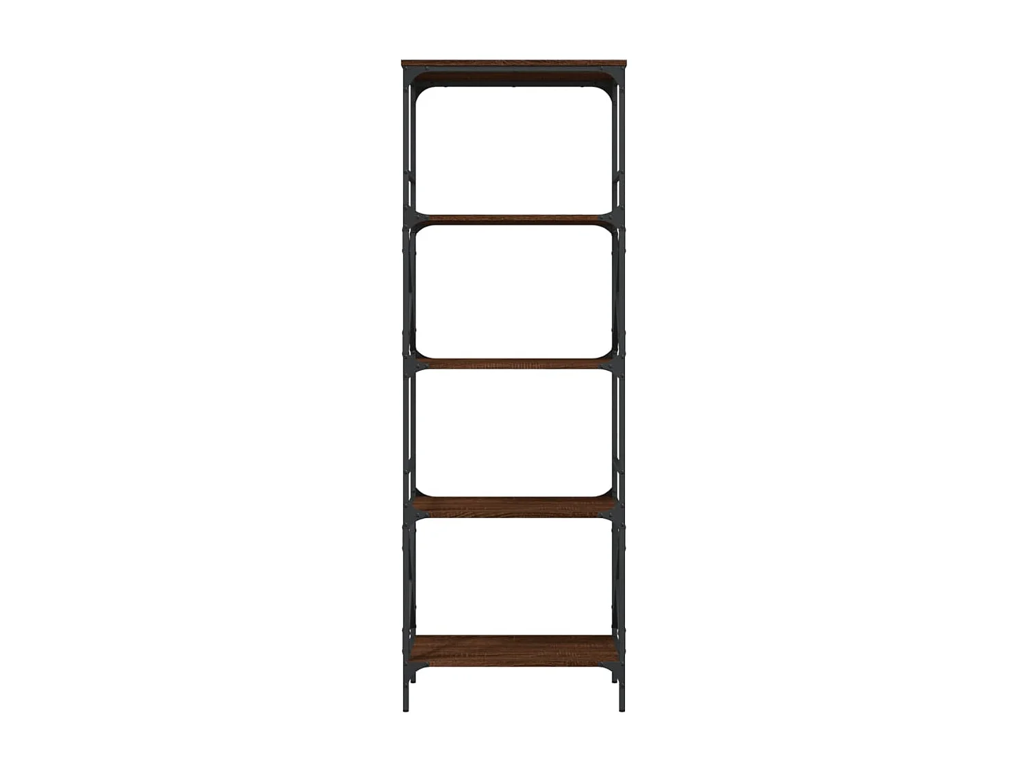 Bibliothèque à 5 niveaux chêne marron 59x35x171 cm