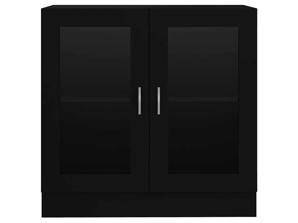 Armoire à vitrine Noir 82,5x30,5x80 cm Aggloméré
