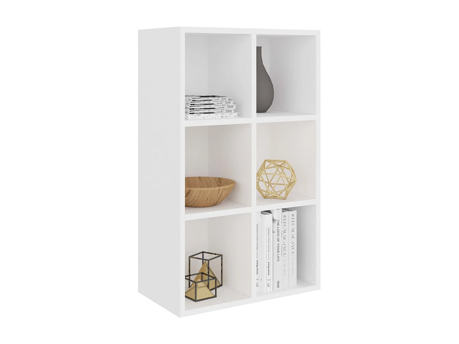 Bibliothèque/Buffet Blanc 66x30x97,8 cm Bois d'ingénierie