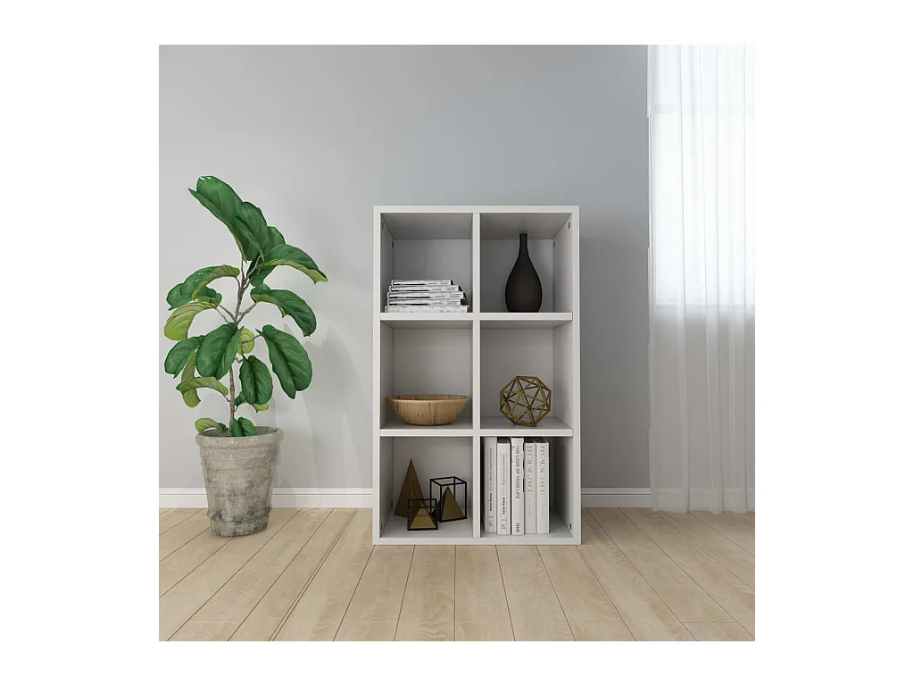 Bücherregal/Sideboard Weiß 66x30x97,8 cm Holzwerkstoff