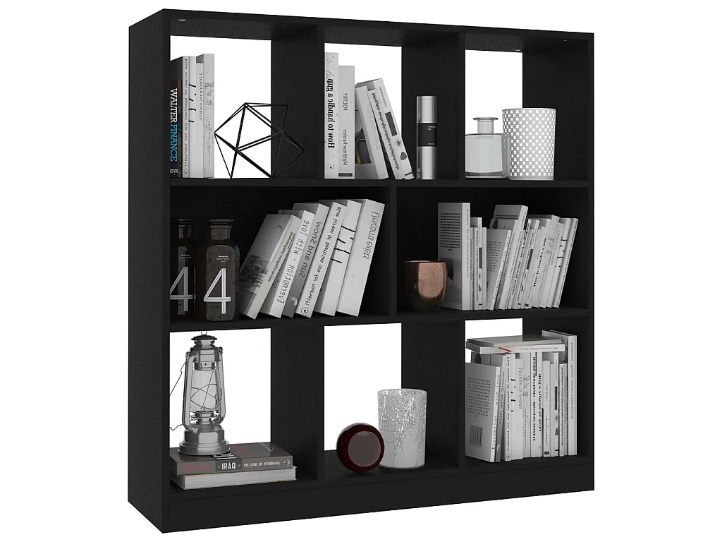 Bibliothèque Noir 97,5 x 29,5 x 100 cm Aggloméré